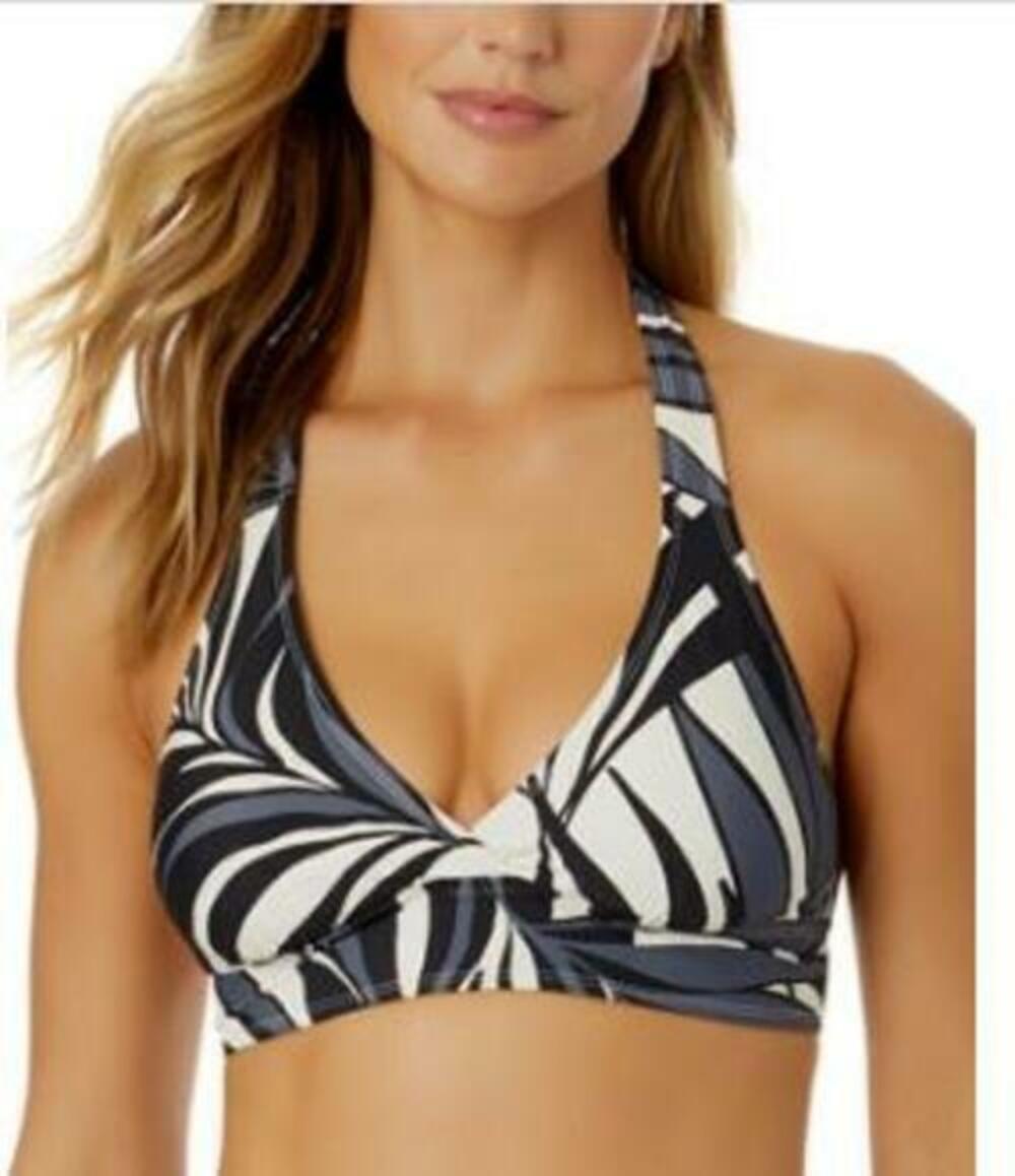 Anne Cole Women's Multicolor Marilyn Printed Halter Bikini Top S NWT